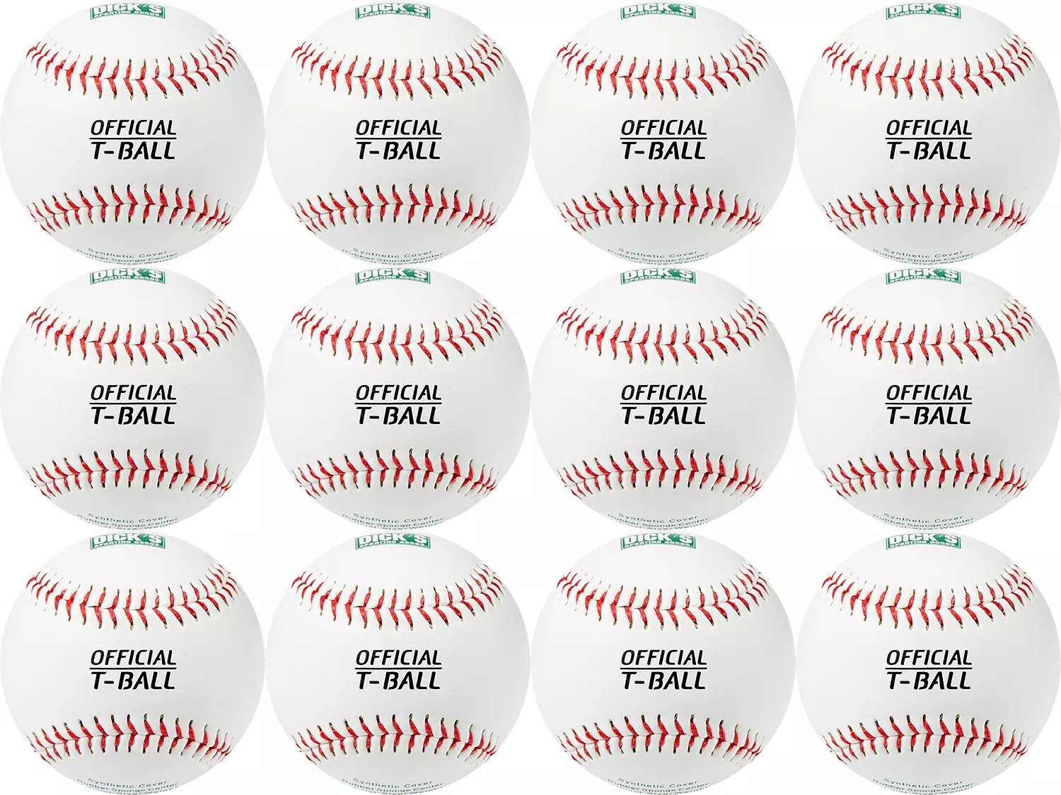 DICK'S Sporting Goods Synthetic Tee Balls β 12 Pack