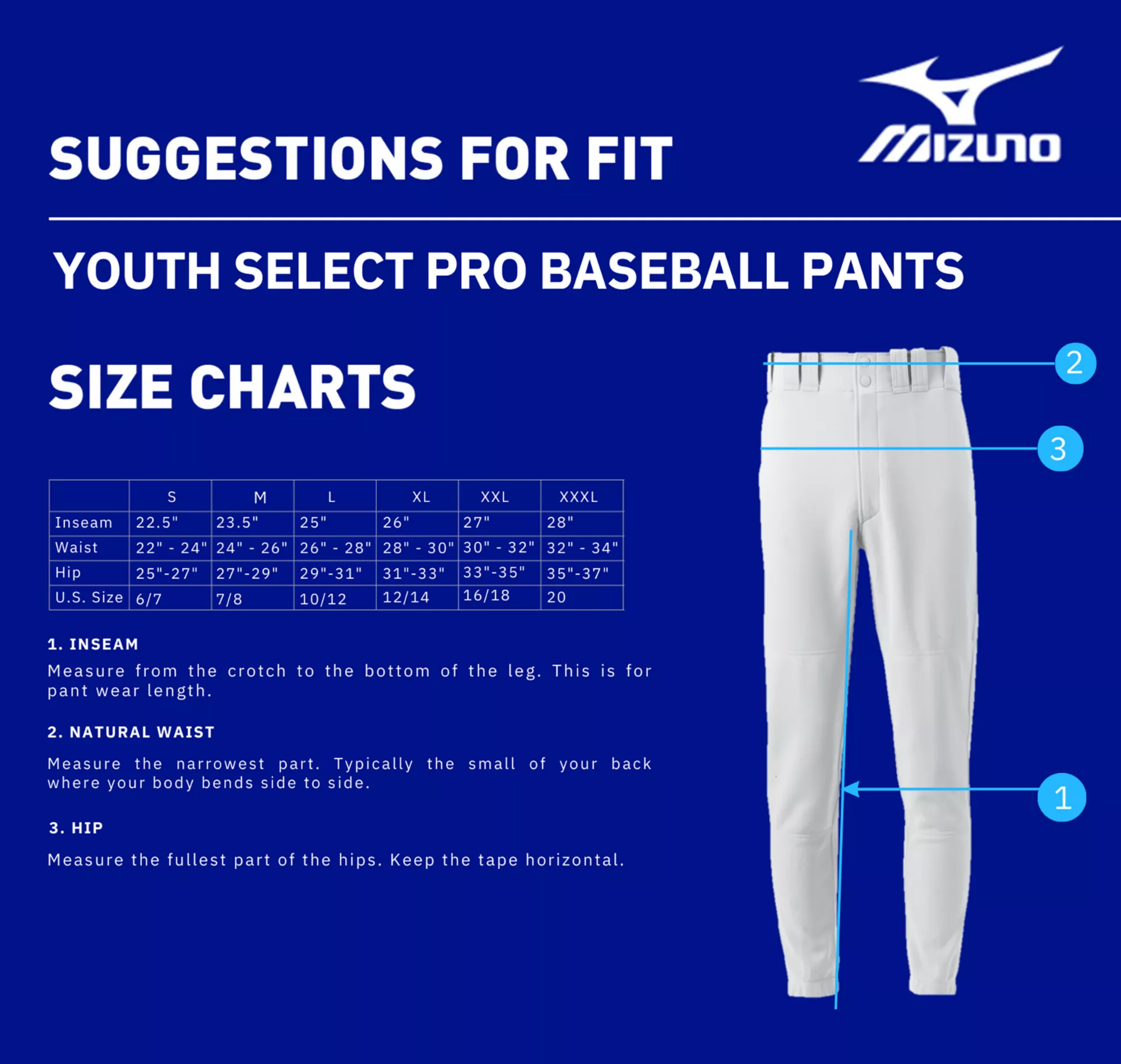 Mizuno Boys' Select Pro Baseball Pants - Image 4