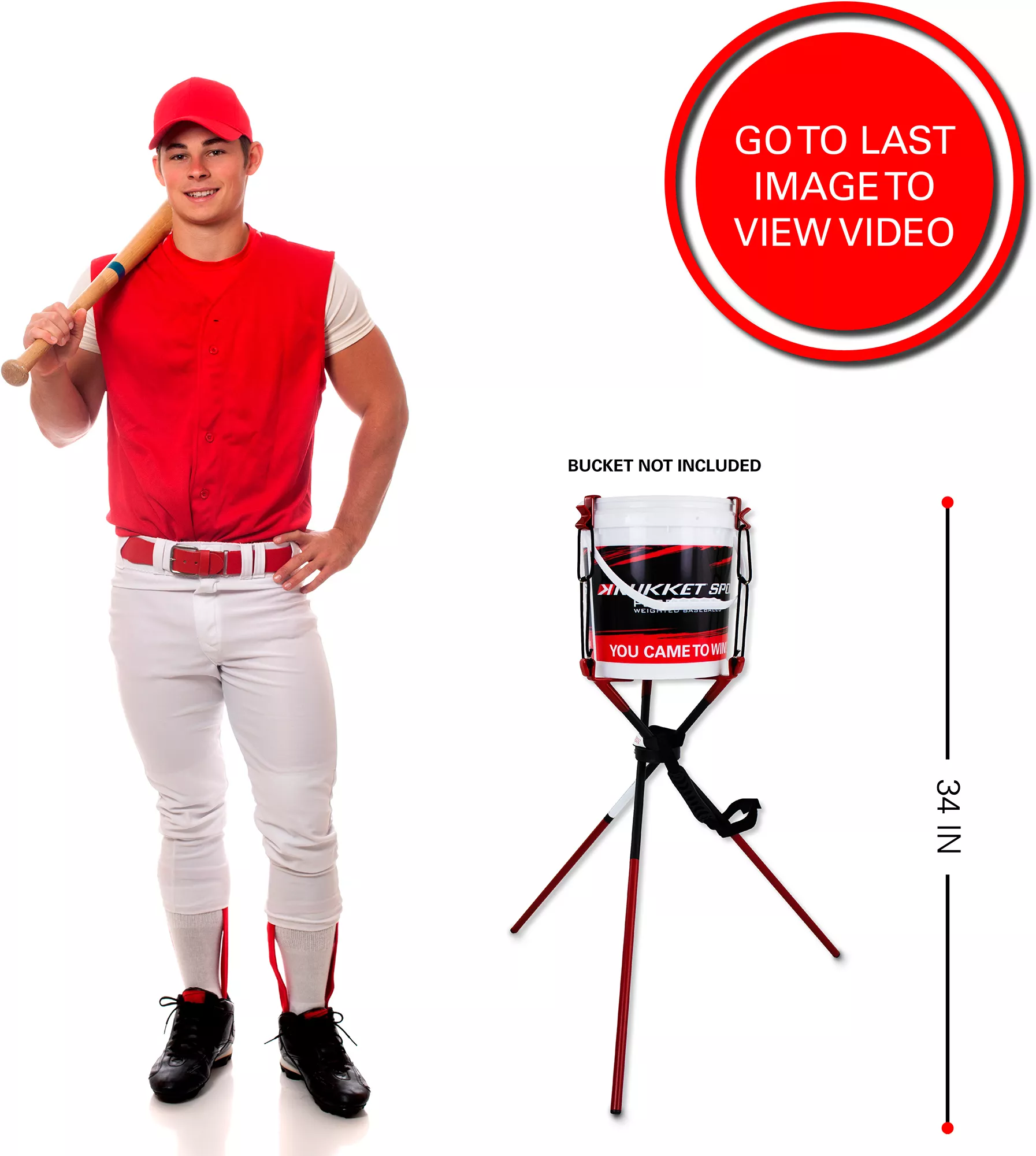 Rukket Sports Baseball & Softball Bucket Booster - Image 2